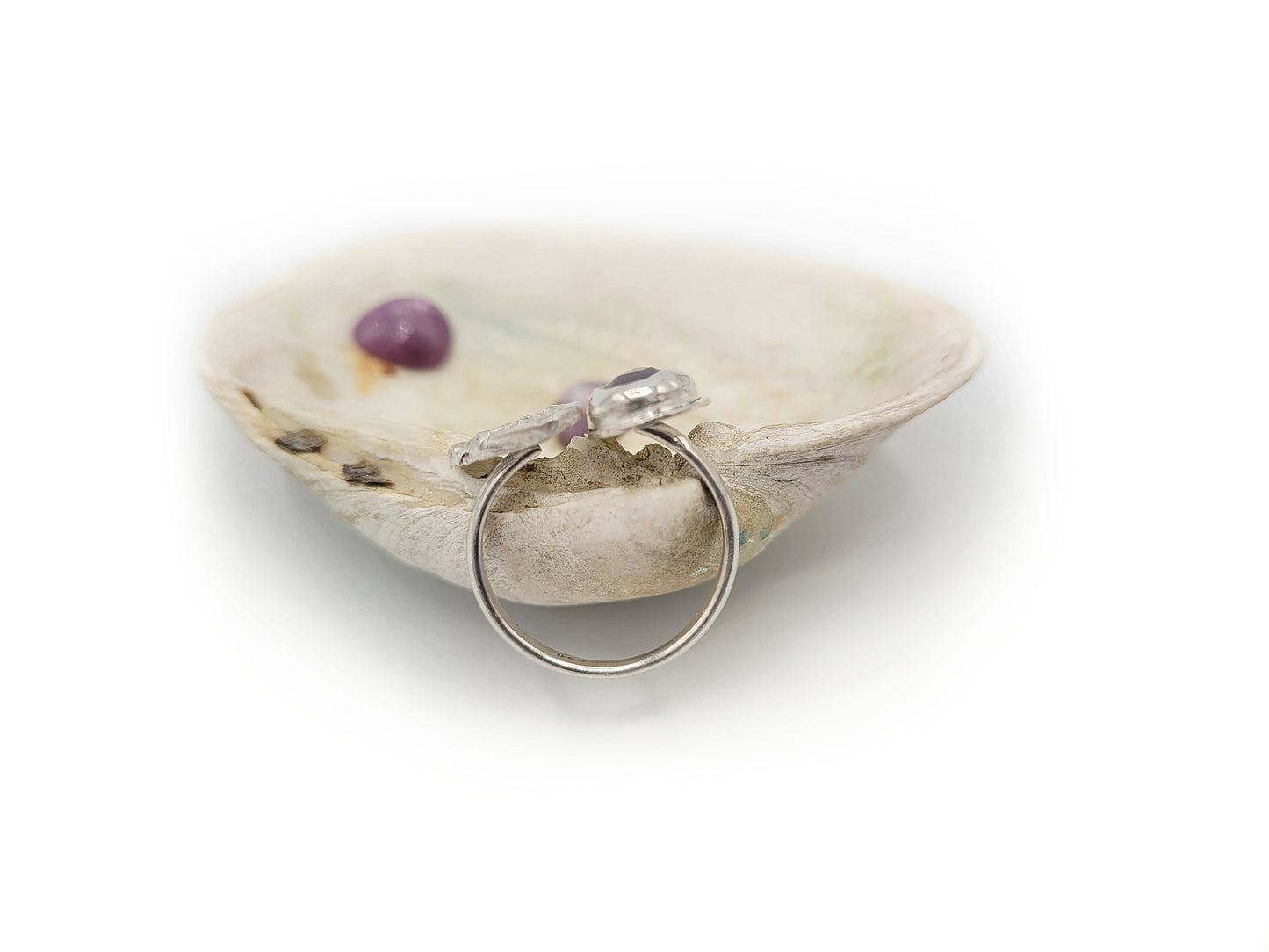 Feather Ring - Pink Sapphire Size 7.5