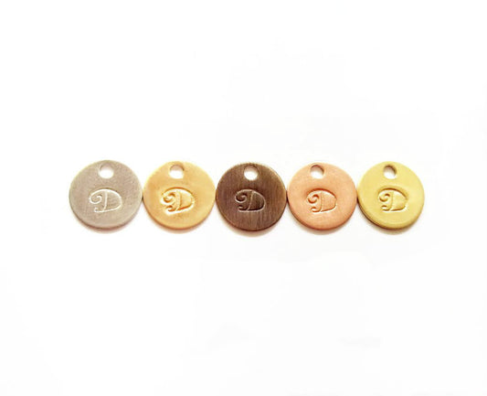 14K Gold Fill Circular Branding Tags for Lindsay