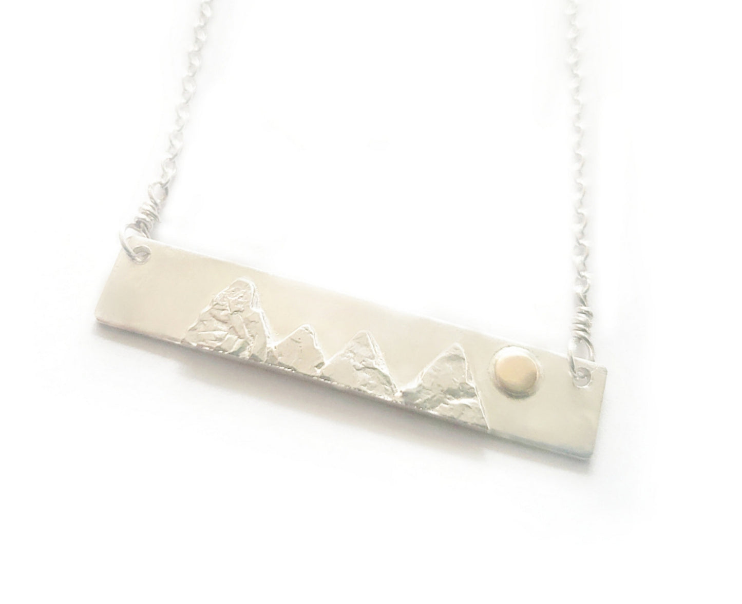 Mountain Range Bar Necklace