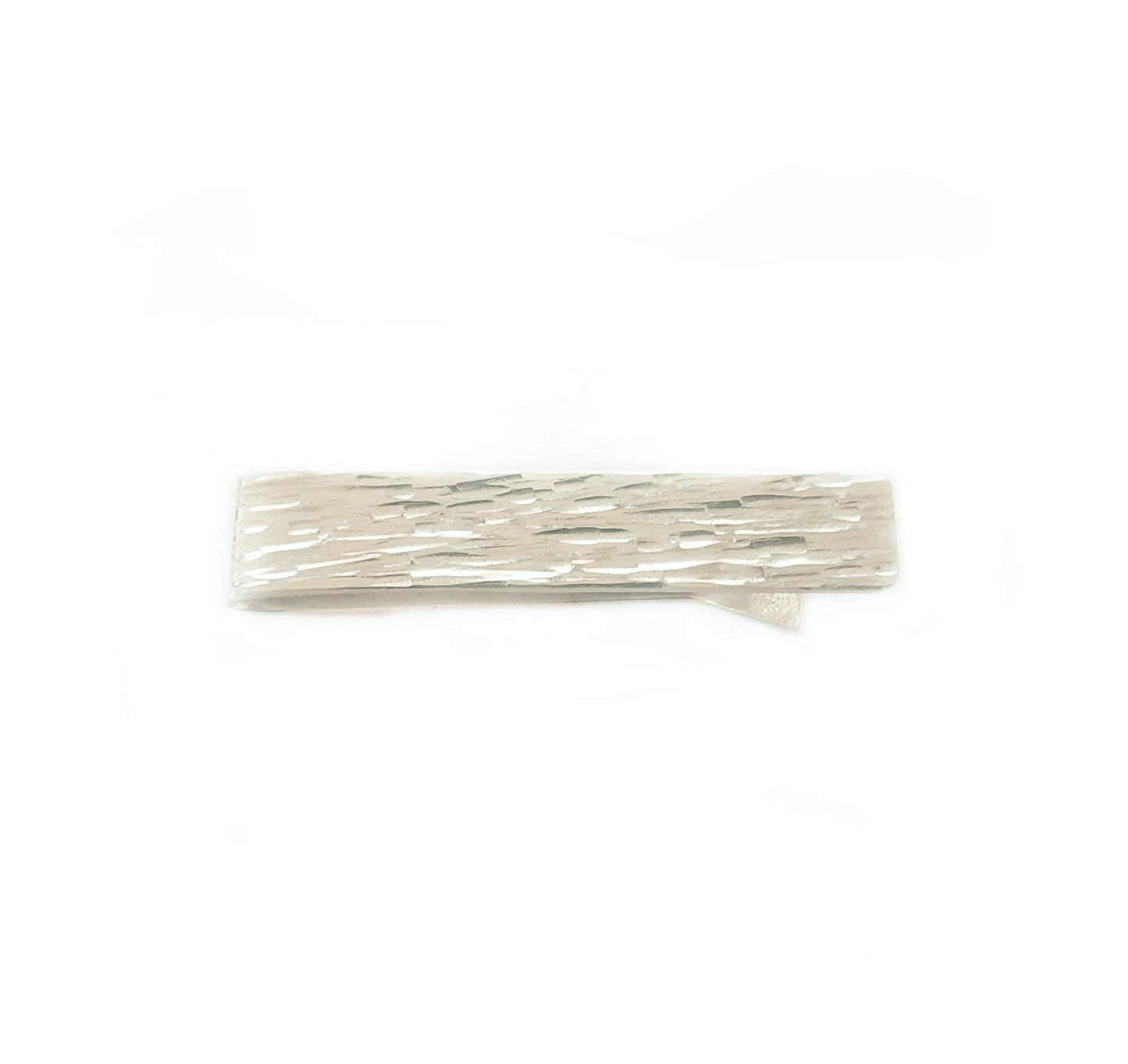 Textured Tree Bark -Sterling Silver - Tie Bar