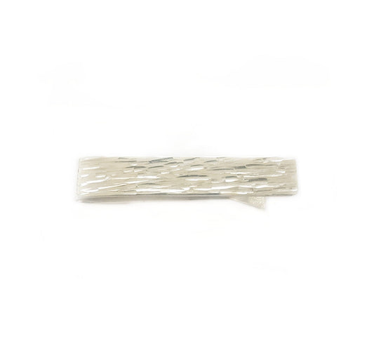 Textured Tree Bark -Sterling Silver - Tie Bar