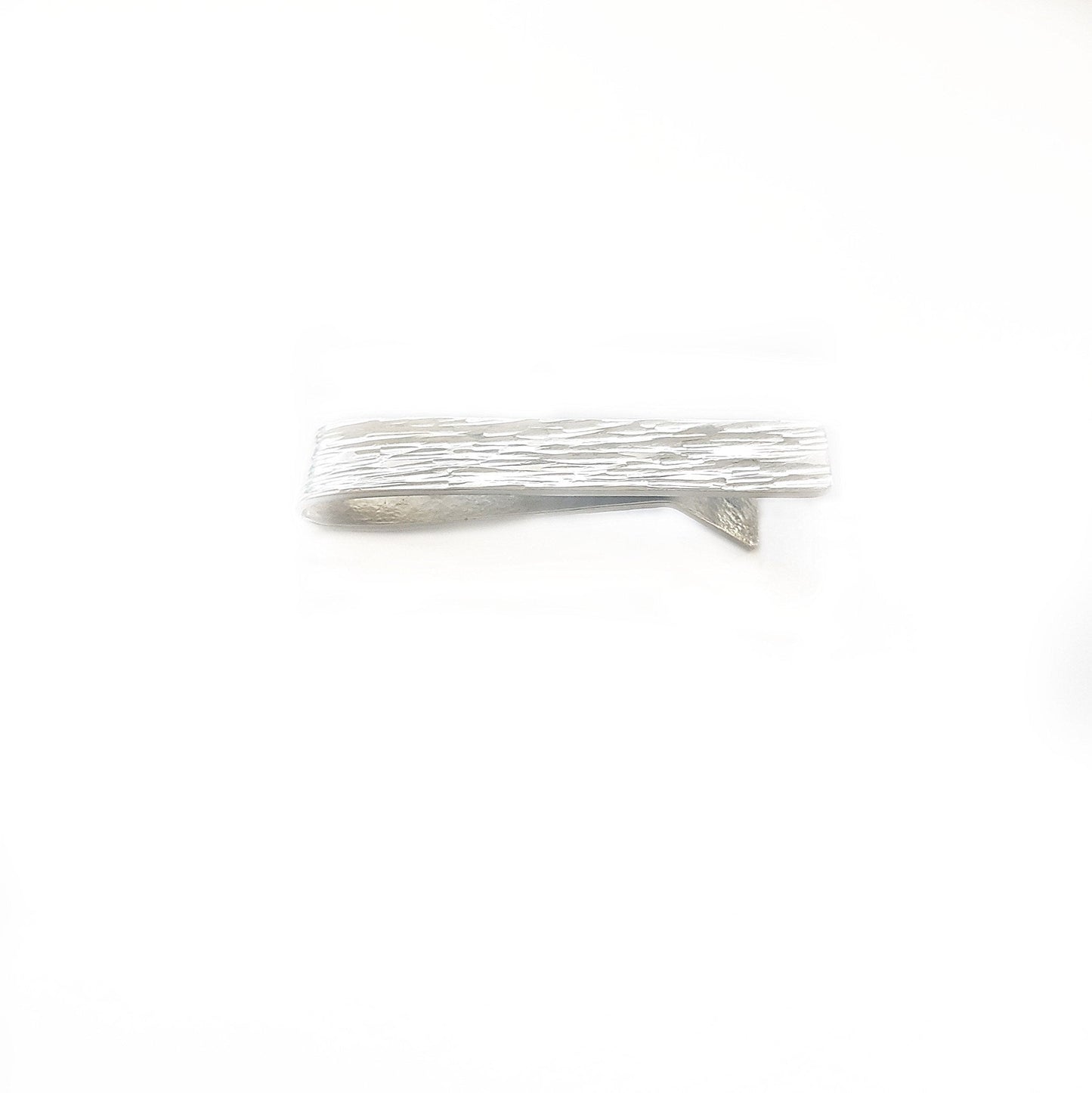 Textured Tree Bark -Sterling Silver - Tie Bar