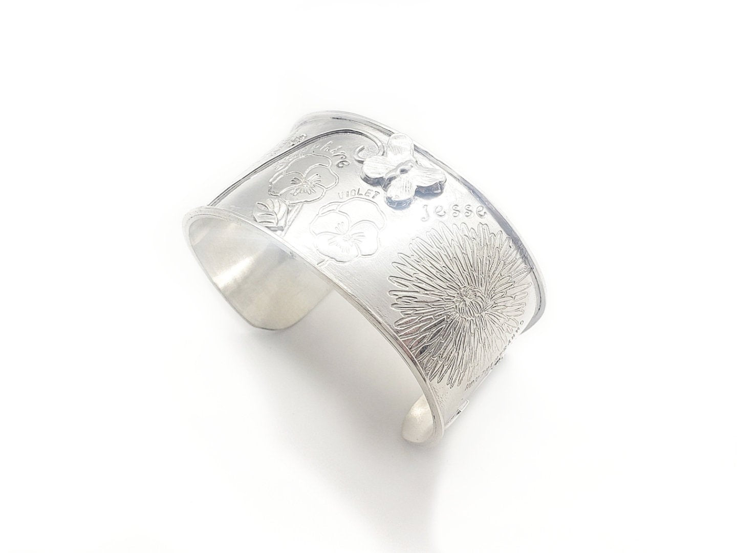 Birthflower Custom Cuff Bracelet