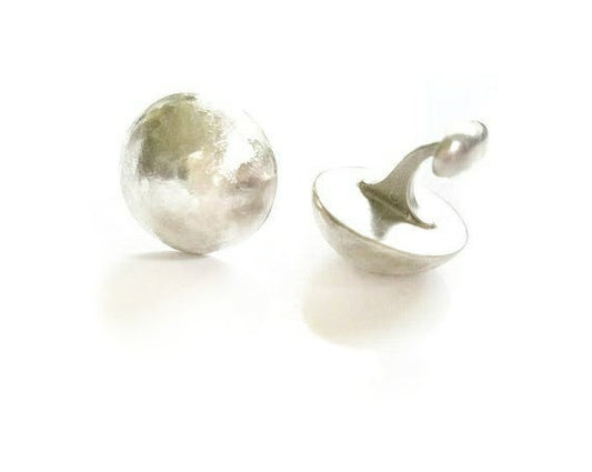 Cuff links - Faceted Dome Sterling Silver