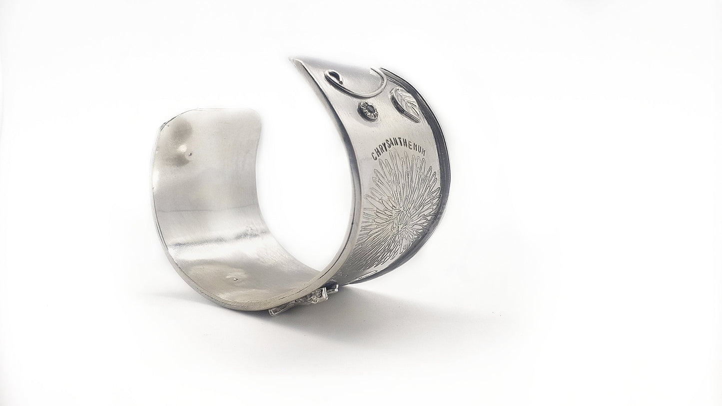 Birthflower Custom Cuff Bracelet