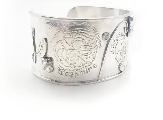 Birthflower Custom Cuff Bracelet