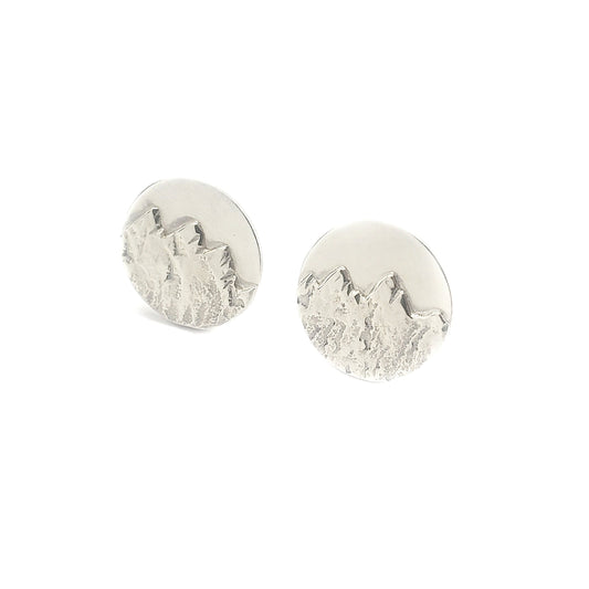 Cuff links - Mountains - Sterling Silver