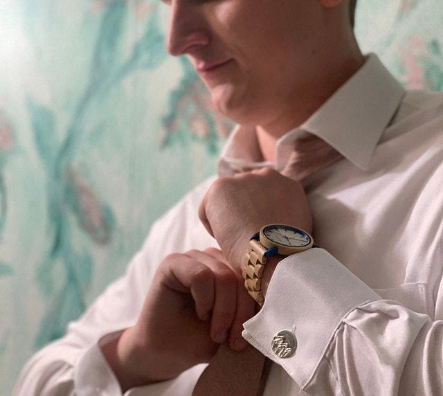 Cuff links - Mountains - Sterling Silver