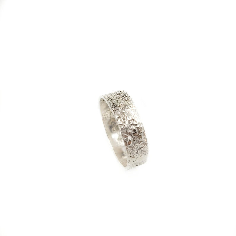 Organic Textured Silver Ring