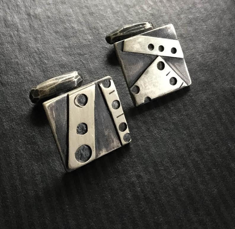 Cuff links - Industrial Luck - One of a Kind